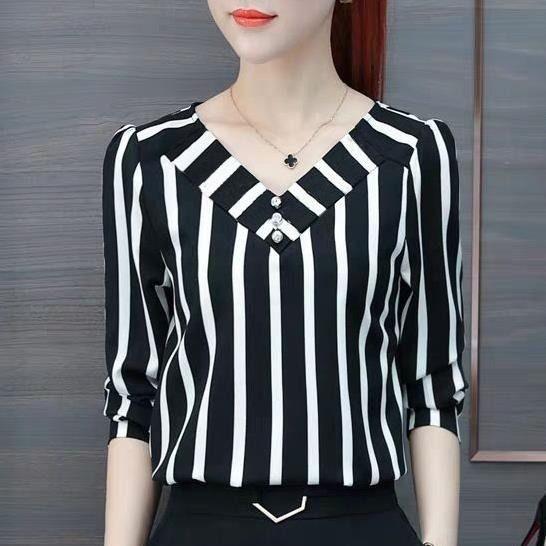 Chiffon Loose Solid Dot Chiffon Cedar Pullover T-shirt Butterfly Sleeve Top Women's Clothing
