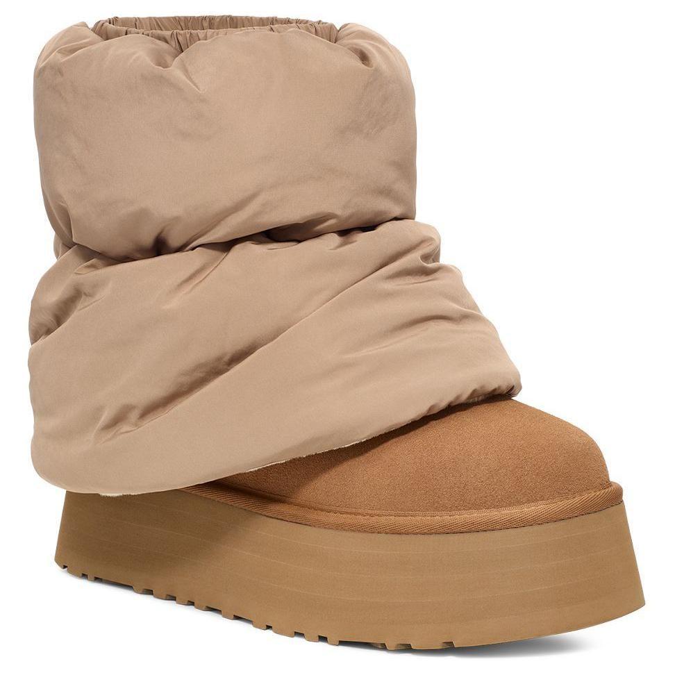UGG Classic Mini Dipper Puffer Boot Amphora Chestnut Women's 1158275-AHS