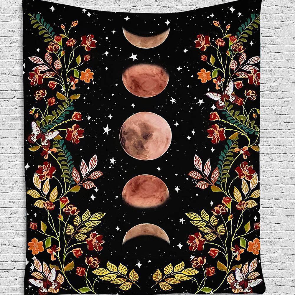 Home Tapestry Wall Hanging Room Art Moon Pattern Bedside Decoration Accessories