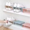 7pcs-double-layer Shoe Rack Organizer-stable Plastic Shoe Rack with Multiple Compartments,space-saving and Easy To Assemble