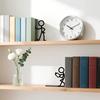 Buchstützen für Regale Metall Abstrakte Kunst Rutschfest Strapazierfähig Buchstützen Regal Dekoration für Zuhause Schlafzimmer Wohnzimmer Arbeitszimmer Büro