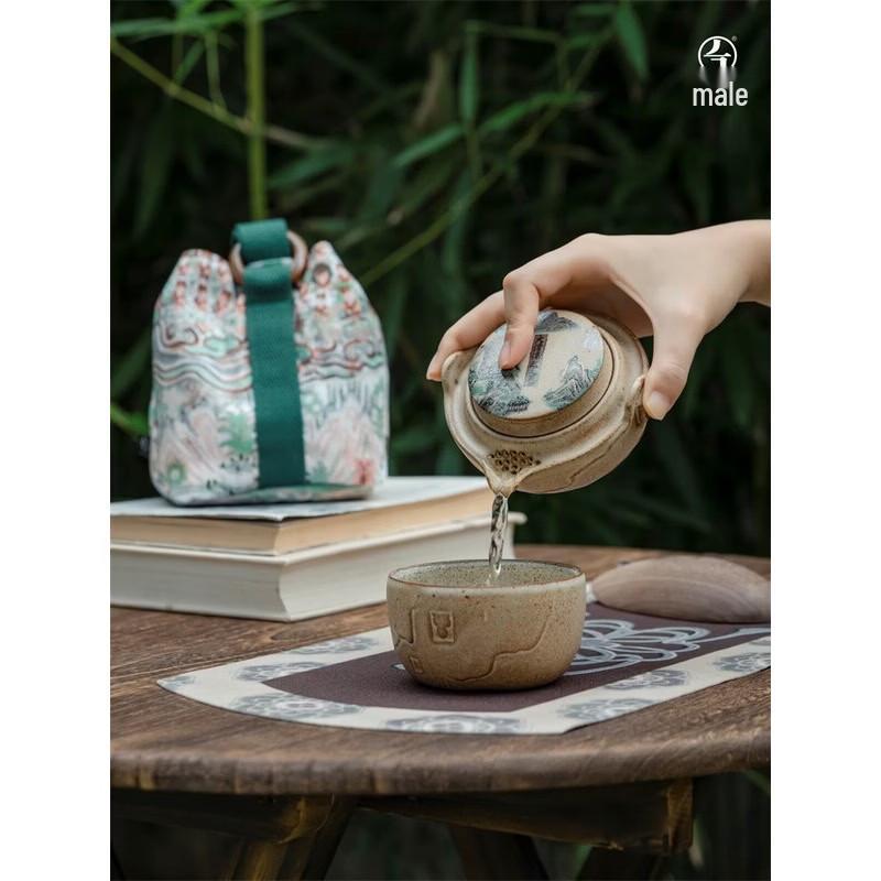 

Edenus Dunhuang Series Portable Ceramic Travel Tea Set