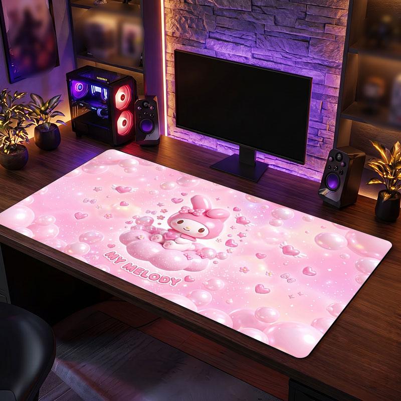 Big Mouse PadMy Melody Extended Soft Desk Mat Gaming Office Computer Table Decor Mat