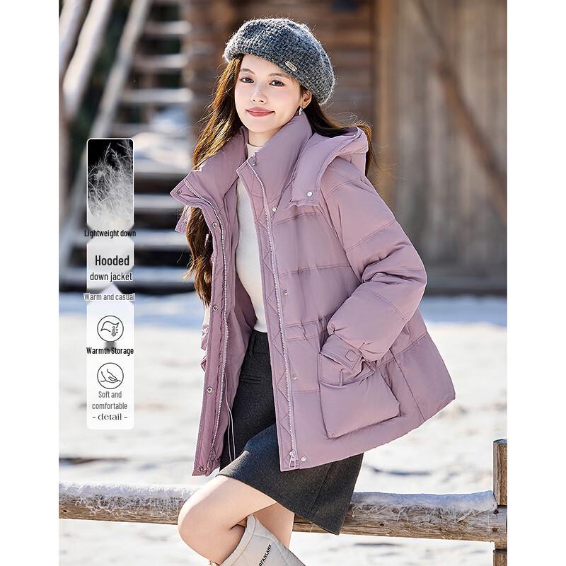 

Women s Hooded Slimming Down Jacket M