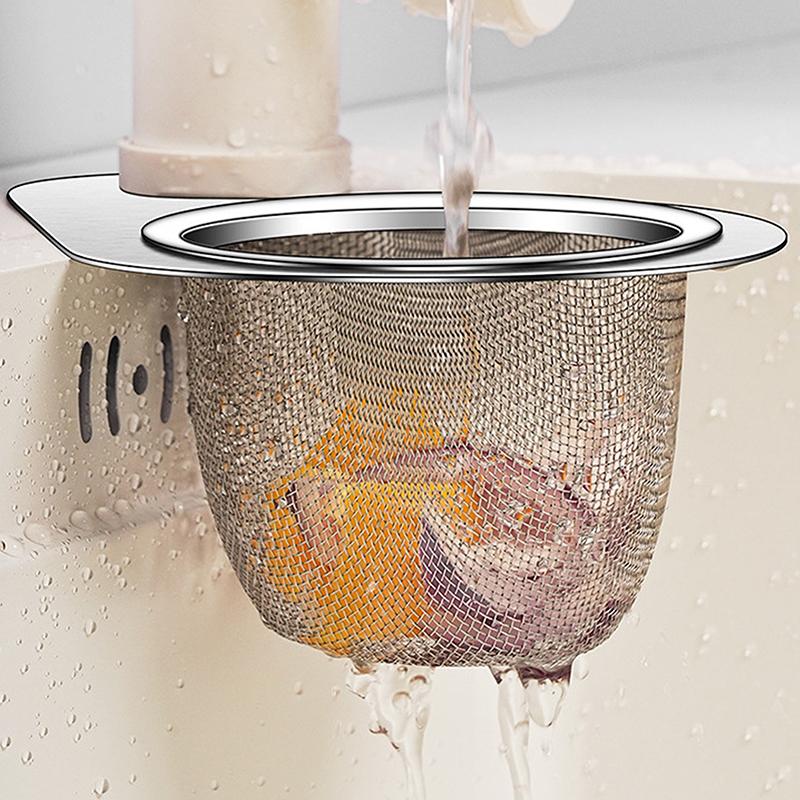 1 Pcs Swan Sink Strainer Basket Stainless Steel Corner Sink Strainer Kitchen Sink Drain Basket For Kitchen Sink