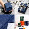 Navy Blue Gift Wrapping Paper Roll  Large Rolls 43cm X 3m Gold/Silver Sparkles Craft Packaging Christmas Party Gift Box Paper