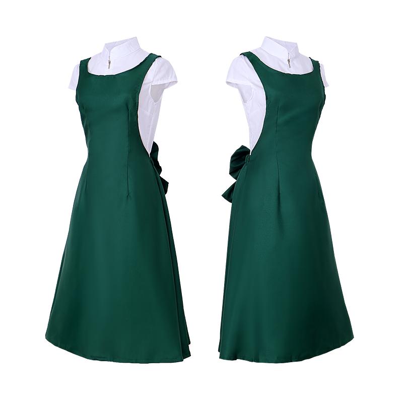 Anime Uzumaki Mother Uzumaki Kushina Cosplay Costume Halloween Carnival Christmas Fancy Party Dress Apron Bow Suit Shirt