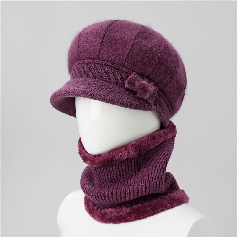 Ladies Hat New Autumn and Winter Wool Hat Thermal Cap Cotton Hat