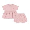 Baby Allover Print Peplum Set Sb 2a05 Pink