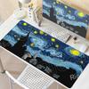 Van Gogh's Oil Painting Mouse Pad Starry Night Large Rubber XXL PC Desk Accessories Mousepad for Office&Gamer Keyboard Decor Mat