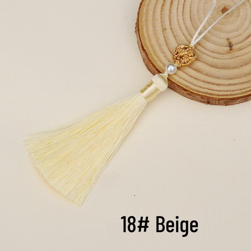 8cm Goldene Hohl-Pflaumenblüten-Quaste Lesezeichen & Zubehör-Anhänger