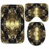 Geometric Grecian Key Meander Mandala Pattern Shower Curtain And Rug Set Abstract Geometric Bathroom Mats Rugs Toilet Decor Mat