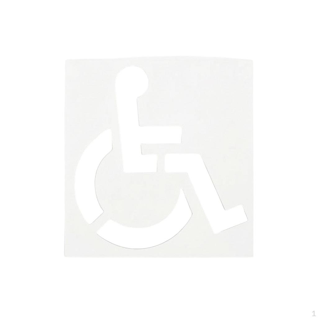 Parking Lot Stencil with Symbol Reusable Flexible Handicap Template for