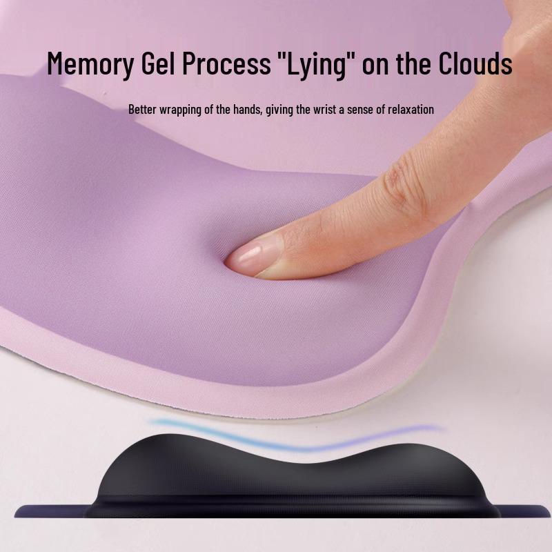 Ergonomic Wrist Rest & Mouse Pad with Silicone Guard for Men & Women