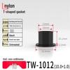 T-Shaped Nylon Gasket Ring Screw Shaft Sleeve with Concave-Convex Insulation Pad M2