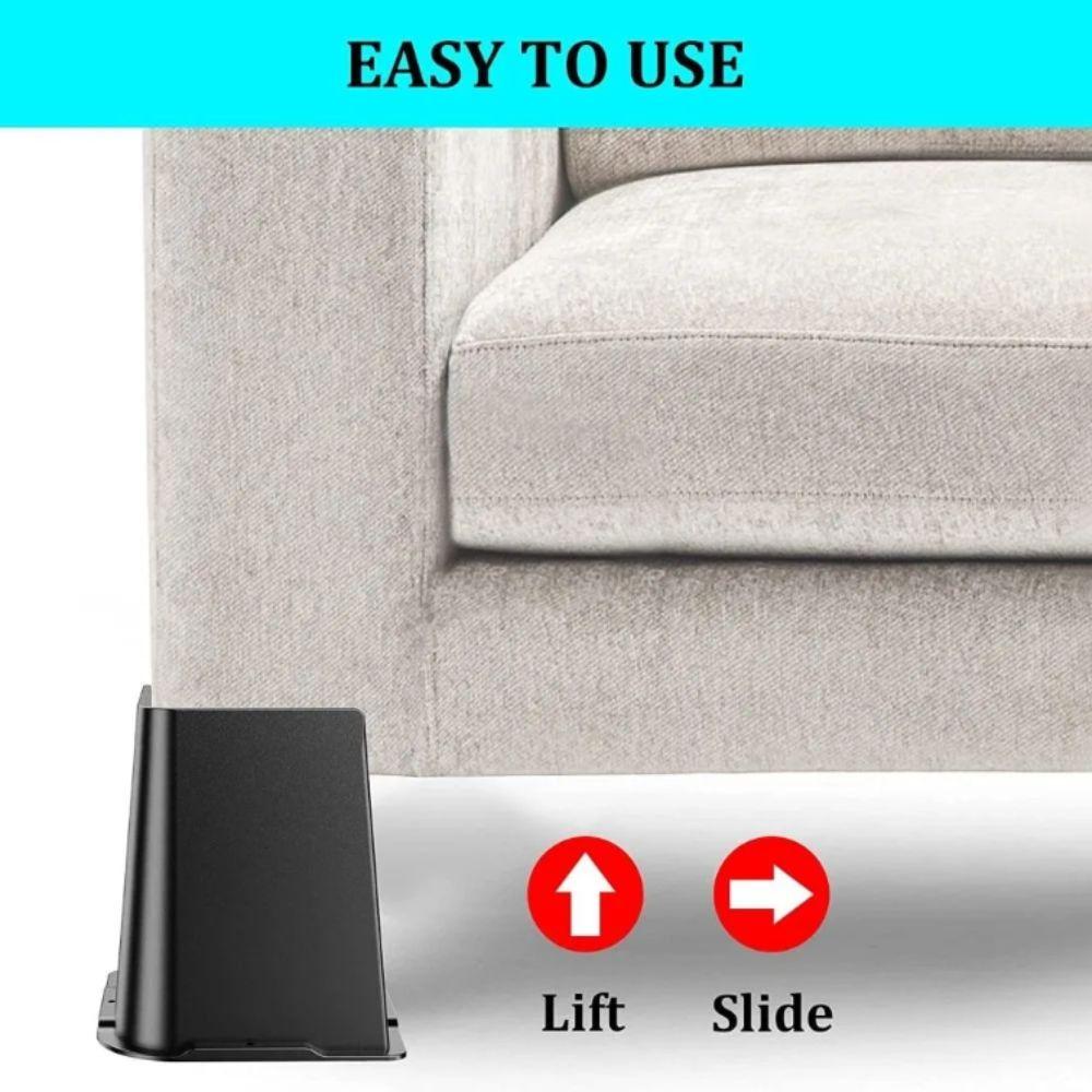 Square Design Bed Risers 4 Inch Height Bed Frame Lift Furniture Risers  Couch Support