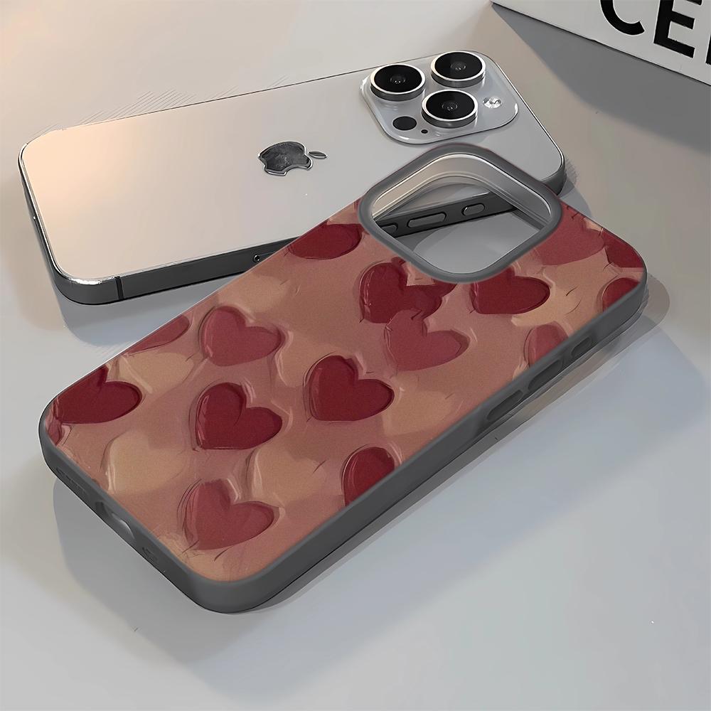 Love Comic Pattern Phone Case For Iphone 17 17air 16 15 14 13 12 11 8 7 Pro Max Mobile Protective Case Soft Funda Cover