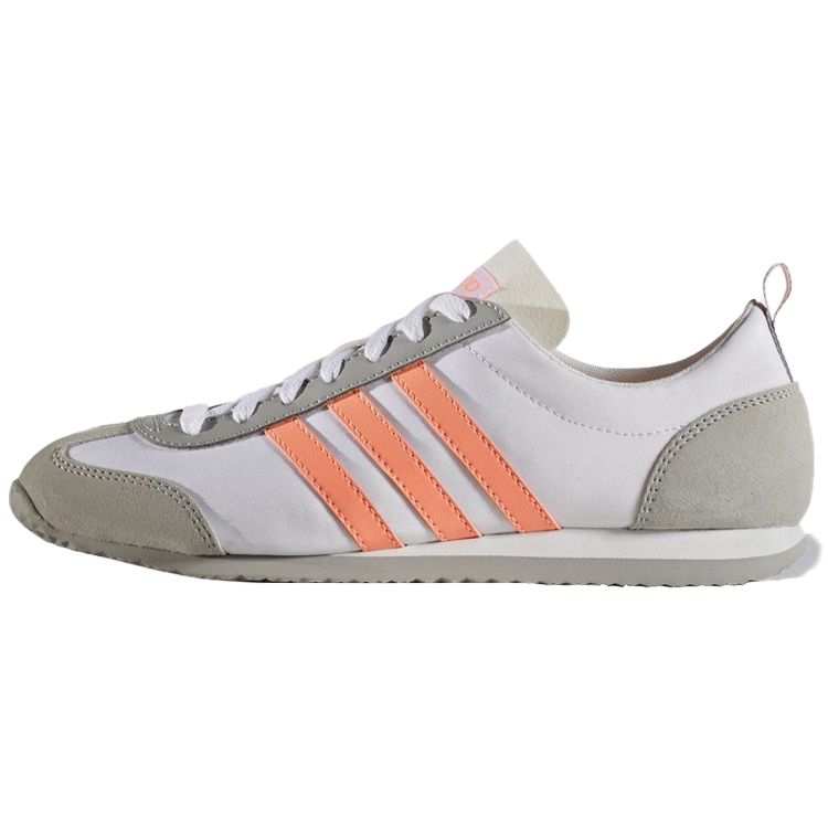 

Adidas Neo Vs Jog Удобная ткань Нескользящие Низкие Повседневные Кроссовки для бега Женские кроссовки Белые Розовые Серые B74516 36⅔