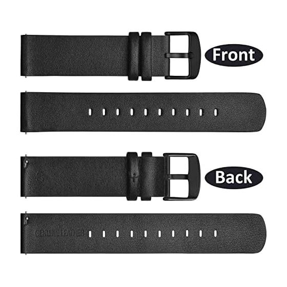[WOCCI] Watch Band 18mm 20mm 22mm Quick Release - Thin Genuine Leather Smart Watch Strap