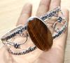 Tiger Eye 925 Silver Plated Bangle 7" Boho Chic Style Limited Stock Deal O5S40