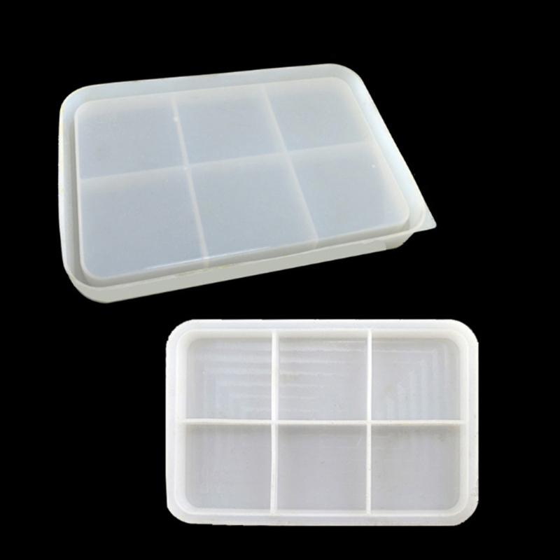 2Pcs Epoxy Resin Molds Big & Small Tray Silicone Molds DIY Jewelry Display Tray Ornament Tool for DIY Resin Home Decor