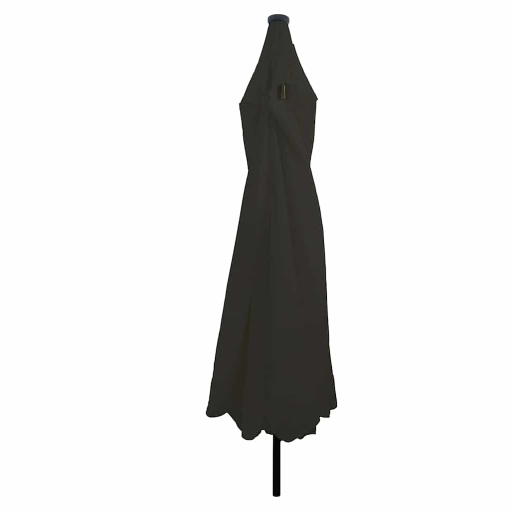 Garden Sun Umbrella Black 395 X 395 X 245 Cm Polyester