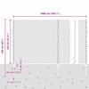 Chain Link Fence with Posts 10 X 1.2 M (W X H) Hot Dip Galvanized Steel