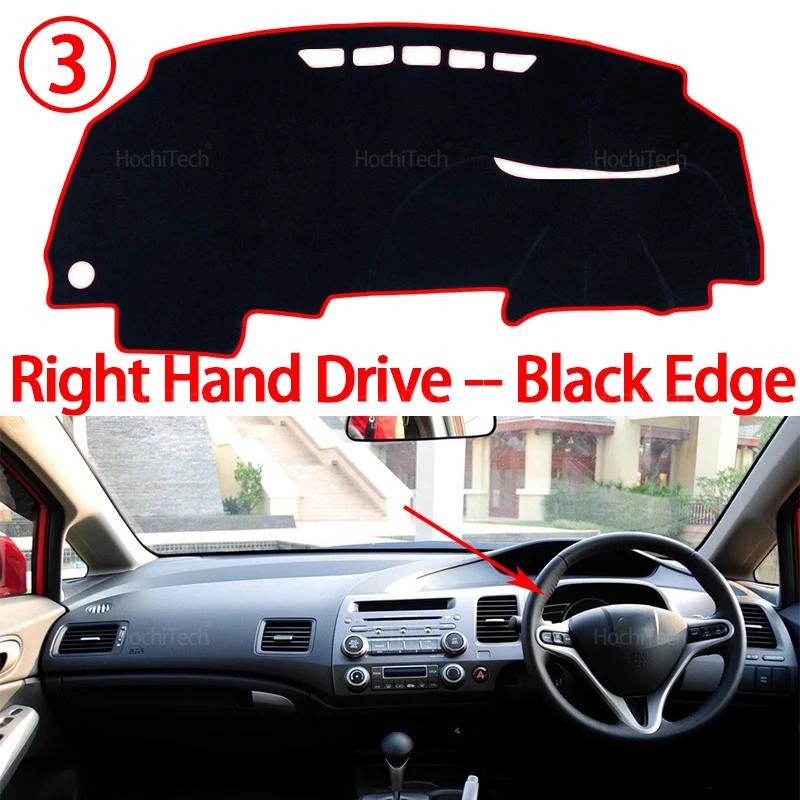 For Honda Civic 8 2006-2011 FB FK FA FD Car Dashboard Cover Avoid Light Pad Instrument Panel Mat Case Carpets