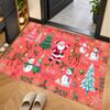 Christmas Theme Floor Carpet, Soft Area Rug, Xmas Indoor Home Holiday Decoration