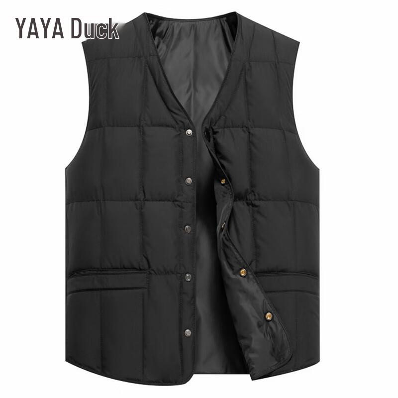 YAYA Men's V-Neck Thick Down Vest