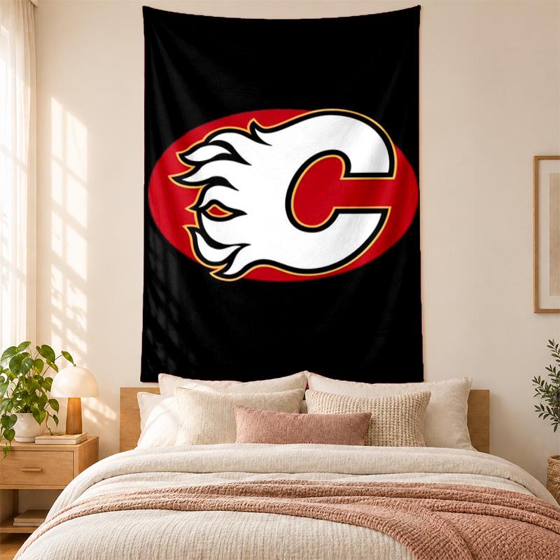 Calgary Flames Tapestry highquality for decorating living room bedroom dorm walls ideal as bedroom wallart orholiday gift