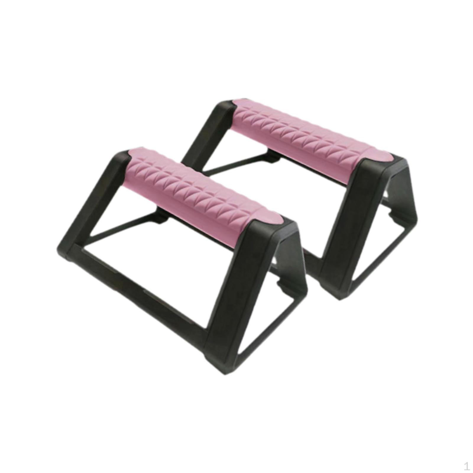 

2 Pack Push Up Bars for Home Chest Workout with Non-Slip Base синий