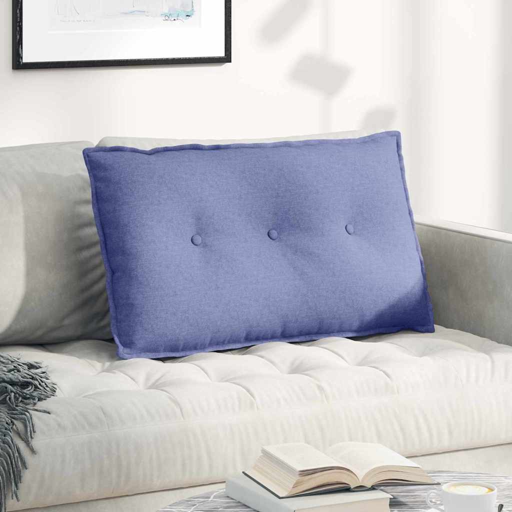 Back Cushion Denim Blue 80 X 19 X 50 Cm Fabric