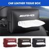 CSF1   Car Tissue Box Holder Back Seat Tissue Case With Fix Strap For Mercedes Benz AMG W202 W212 W213 W220 W221 W222 C180 C200 C260