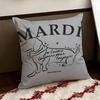 MMardiS MMercredi Cushion Cover Reversible Soft Durable Pillow Cover Home  Car MultiScene Use for Daily Comfort