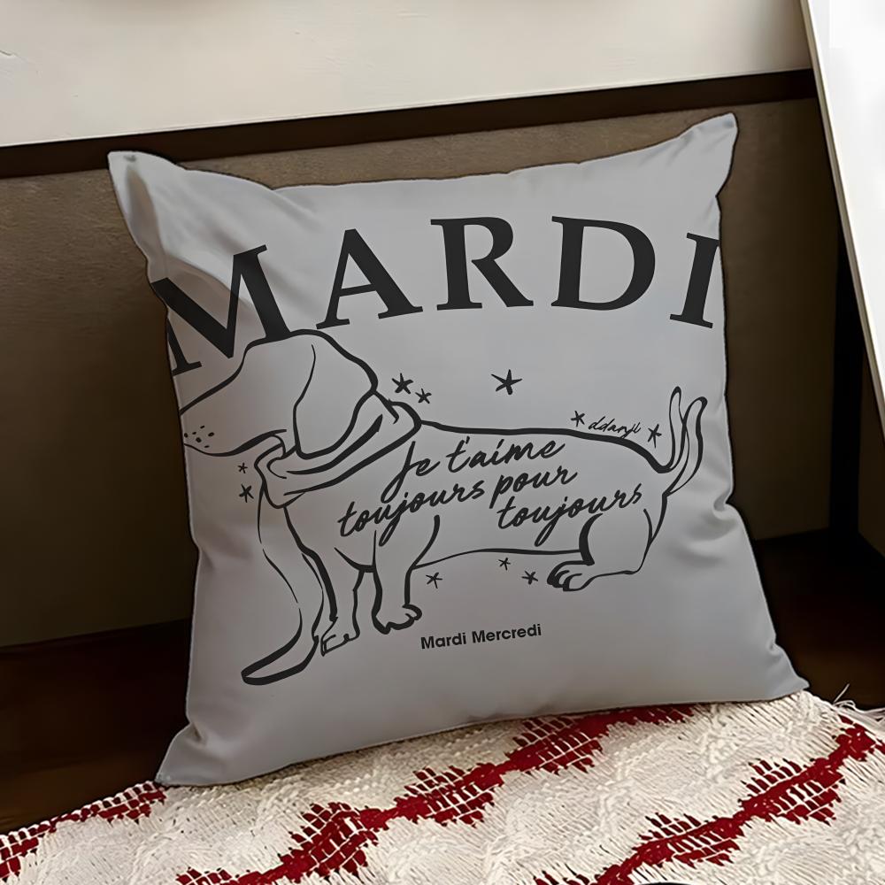 MMardiS MMercredi Cushion Cover Reversible Soft Durable Pillow Cover Home  Car MultiScene Use for Daily Comfort