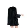 Cappotto in finta pelliccia di visone da donna ispessito medio-lungo in velluto di finta pelliccia di visone giacca con cappuccio larga taglia grande outfit da madre