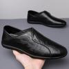 Men Breathable Casual Slip On Soft Sole Solid Color Business Daily Loafers