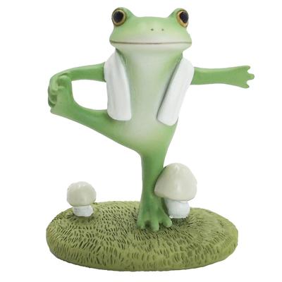 Tea Life Daikai Copeu Mascot Frog Yoga White Cm 74492 W4.3 D2.6 H5.3