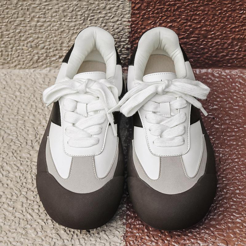 Ugly cute fluffy shoes original autumn new student platform casual retro moral training board shoes