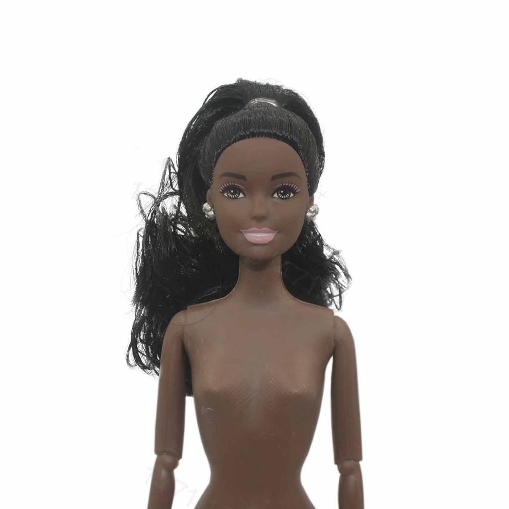 30cm Black African Doll Black Skin Men And Women Couple Models New Naked African Doll Joint Movable Girls Play House Toys