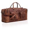 Buy 1 Get 1 Free - Leather Duffel Bag Men, Monogram Bag,Leather Weekender Bag Men,Overnight Bag,Travel Gift