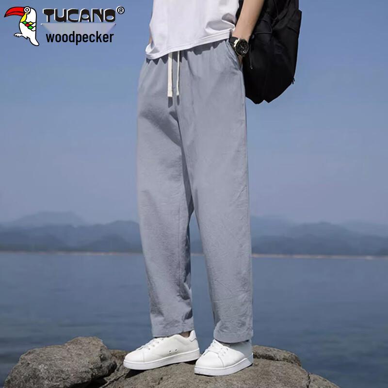 Tucano Men's Summer Loose Straight Casual Pants