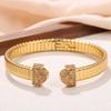 Elegant European-Style Open Design Bracelet Ring: Unique, High-End, Creative Jewelry Accessory