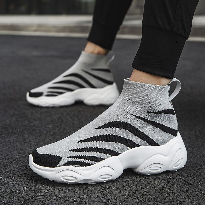 Summer Mesh Tennis Slip-ons Running Breathable Sports High Top Leisure Walking Men's Vulcanize Shoes Deals Retro Sneakers Male