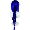 Genshin Impact Thunder General Anime Cosplay Wig With Silicone Simulation Scalp and Hemp Flower Braid for Role Play