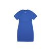 New MLB Short Sleeved Dresses Women's Blue 3FOP01023-07BLS