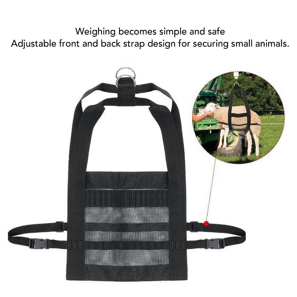 Breathable Mesh Animal Weighing Sling Adjustable Hanging Weight Sling Calf Sling Newborn Livestock