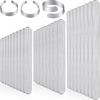 Shimeyao 36 Pack Aluminum Flat Ring Blanks Metal Stamping Strips Metal Stamping Supplies Jewelry Blanks for DIY Jewelry with Deburred Edge Ring Size