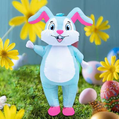 Aufblasbares Osterhasenkostüm, Tierkostüm für Erwachsene, Urlaubskostüm, Cosplay
